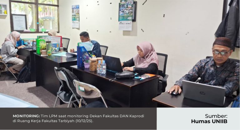 LPM UNIIB LAKSANAKAN MONITORING AKADEMIK PADA PRODI MPI DAN PAI